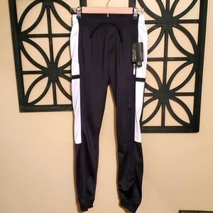 RBX PERFORMANCE Boy's Large 14/16 Black & White Joggers